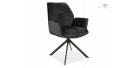 CHAIR BOOGIE II VELVET BLACK FRAME / BLACK BLUVEL 19 DIOMMI BOOGIEIIVCC