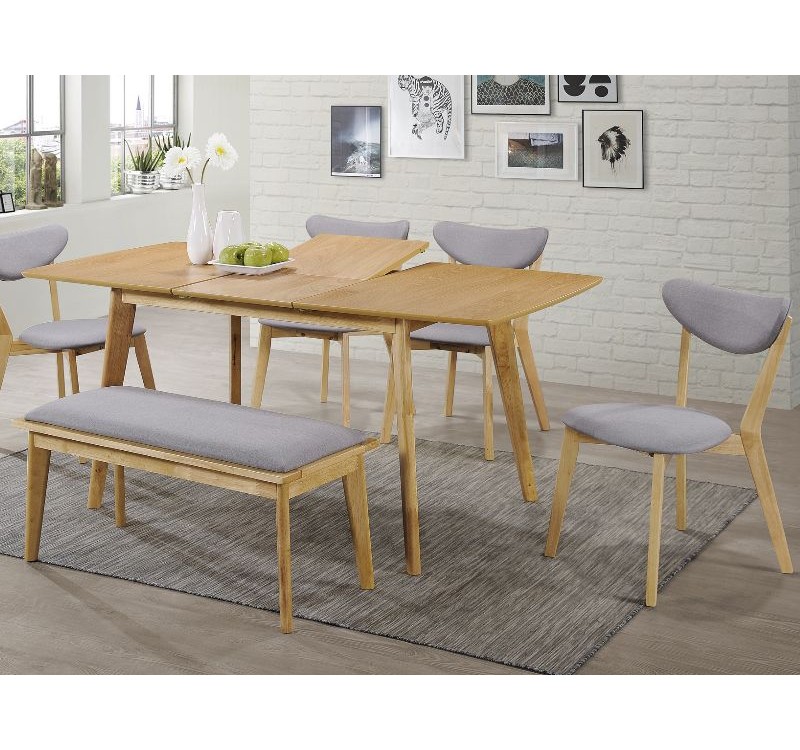 ΤΡΑΠΕΖΙ BRANDO OAK 120 (160) X80 DIOMMI BRANDOD120