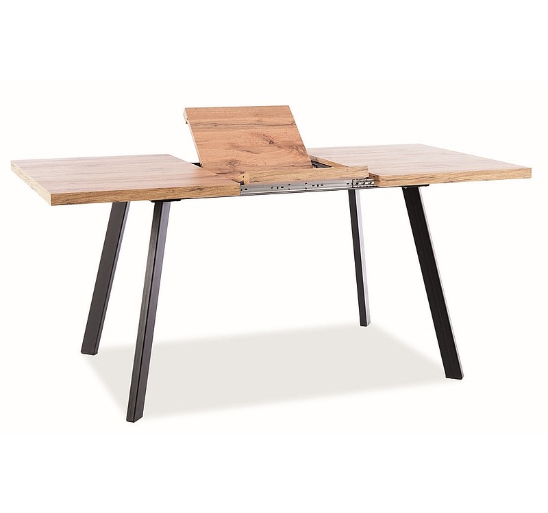 STÓŁ BRICK DĄB ARTISAN/CZARNY 120(160)X80