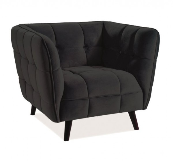 Πολυθρόνα  Castello 1 85 x 92 x 78 Μαύρο DIOMMI CASTELLO1V19