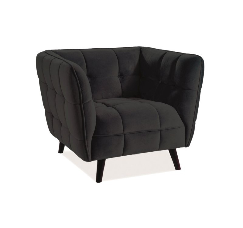 Πολυθρόνα  Castello 1 85 x 92 x 78 Μαύρο DIOMMI CASTELLO1V19