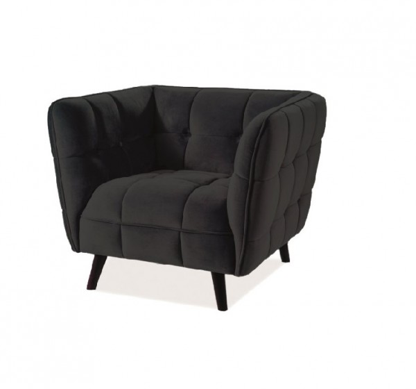 Πολυθρόνα  Castello 1 85 x 92 x 78 Μαύρο DIOMMI CASTELLO1V19