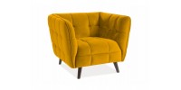 Πολυθρόνα  Castello 1 85 x 92 x 78 Κίτρινο  DIOMMI CASTELLO1V68