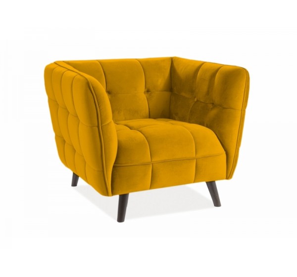 Πολυθρόνα  Castello 1 85 x 92 x 78 Κίτρινο  DIOMMI CASTELLO1V68