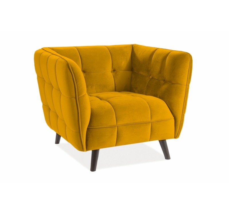 Πολυθρόνα  Castello 1 85 x 92 x 78 Κίτρινο  DIOMMI CASTELLO1V68