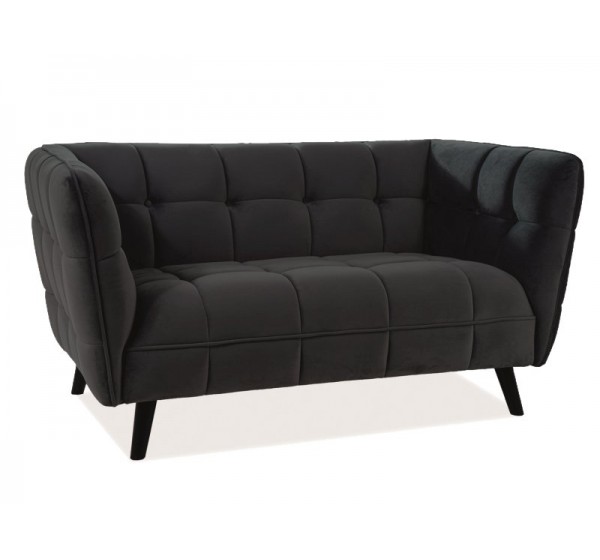 ΚΑΝΑΠΕ CASTELLO 2 VELVET BLACK BLUVEL 19 / WENGE DIOMMI CASTELLO2V19