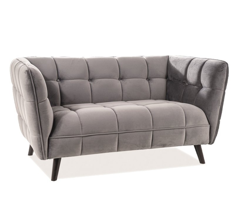 ΚΑΝΑΠΕ CASTELLO 2 VELVET ΜΠΕΖ BLUVEL 28 / WENGE DIOMMI CASTELLO2V28