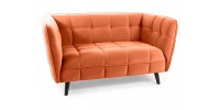 SOFA CASTELLO 2 VELVET CYNAMON BLUVEL 4215 / WENGE