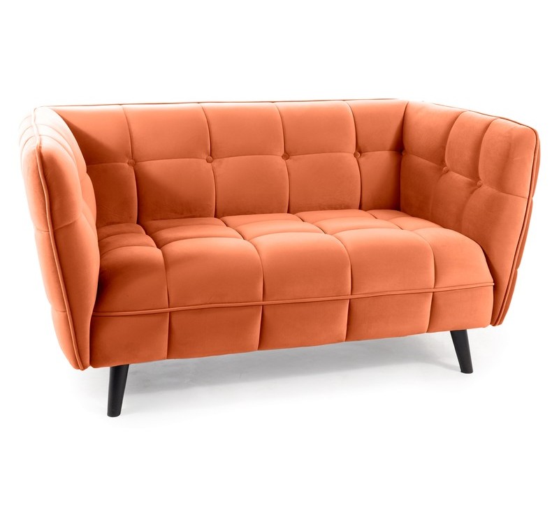 SOFA CASTELLO 2 VELVET CYNAMON BLUVEL 4215 / WENGE