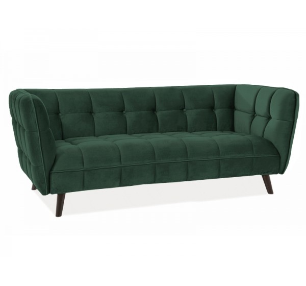 ΚΑΝΑΠΕ CASTELLO 3 VELVET GREEN BLUVEL 78 / WENGE DIOMMI CASTELLO3V78