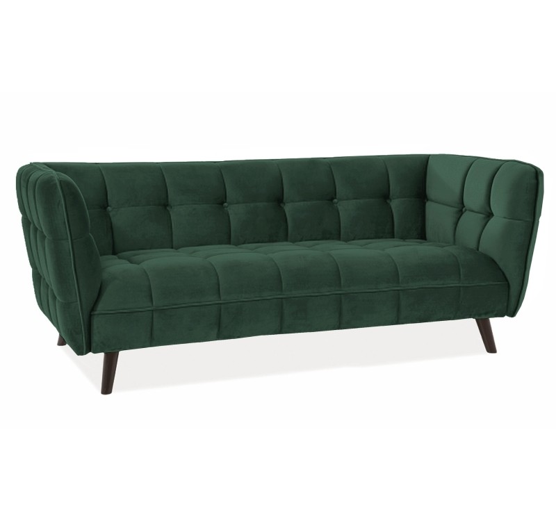 ΚΑΝΑΠΕ CASTELLO 3 VELVET GREEN BLUVEL 78 / WENGE DIOMMI CASTELLO3V78