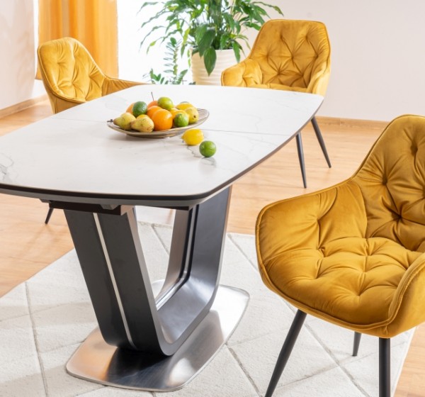 CHERRY VELVET CHAIR ΜΑΥΡΟ ΠΛΑΙΣΙΟ / CURRY BLUVEL 68 DIOMMI CHERRYVCCU