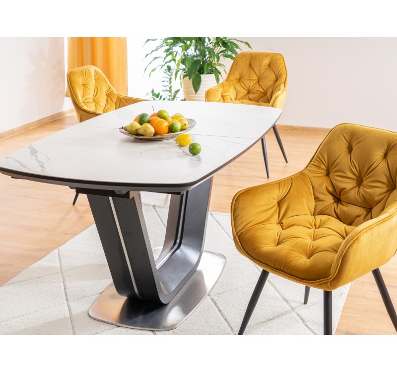 CHERRY VELVET CHAIR ΜΑΥΡΟ ΠΛΑΙΣΙΟ / CURRY BLUVEL 68 DIOMMI CHERRYVCCU