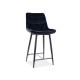 Καρέκλα μπαρ ύφασμιμι Chic H2 45x37x92 μαύρο/μαύρο βελούδο DIOMMI CHICH2VCC