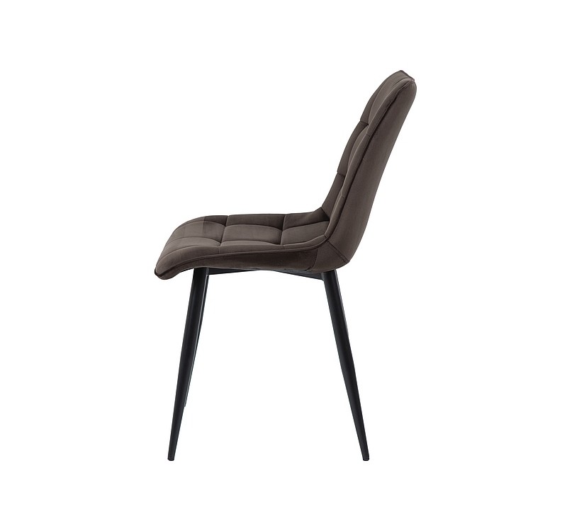 Επενδυμένη καρέκλα ύφασμιμι Chic 50x43x88 μαύρο/καφέ βελούδο DIOMMI CHICVCBR