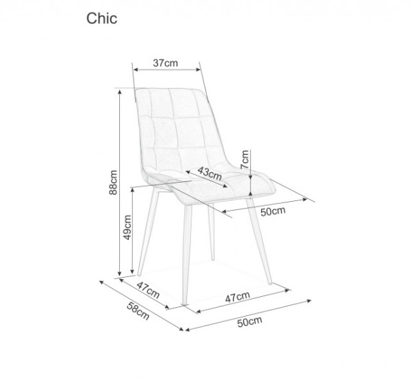 CHIC VELVET CHAIR GOLD FRAME/ ANTIQUE PINK BLUVEL 52 DIOMMI CHICVZLRA