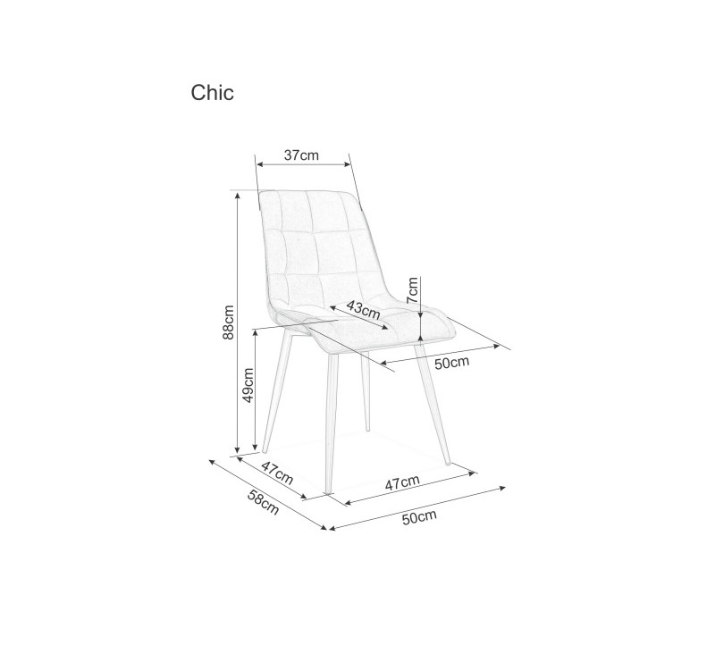 CHIC VELVET CHAIR GOLD FRAME/ ANTIQUE PINK BLUVEL 52 DIOMMI CHICVZLRA