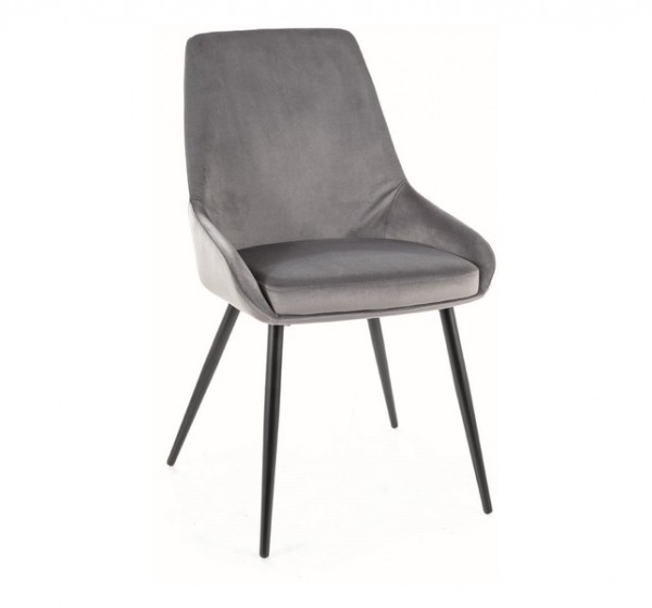 KRZESŁO COBE VELVET CZARNY STELAŻ/SZARY BLUVEL 14