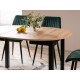 DANTE TABLE ARTISAN OAK / BLACK MATT FI 102 (102-142) DIOMMI DANTEDACMFI102