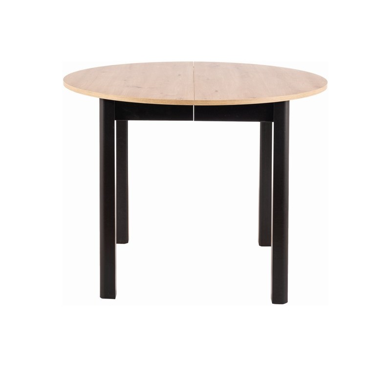 DANTE TABLE ARTISAN OAK / BLACK MATT FI 102 (102-142) DIOMMI DANTEDACMFI102