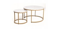 ŁAWA DION BIAŁY EFEKT MARMURU/ZŁOTY (ZESTAW)