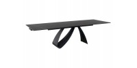 STÓŁ DIUNA CERAMIC CZARNY SAHARA NOIR/CZARNY MAT (160-240)X90