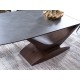 Τραπεζαρία 180-240x95x76 εφέ γκρι μάρμαρο/MDF καρυδιά DIOMMI DOLCESZOR180