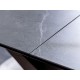 Τραπεζαρία 180-240x95x76 εφέ γκρι μάρμαρο/MDF καρυδιά DIOMMI DOLCESZOR180