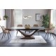 Τραπεζαρία 180-240x95x76 εφέ γκρι μάρμαρο/MDF καρυδιά DIOMMI DOLCESZOR180