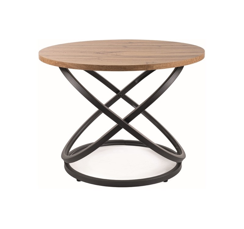 ŁAWA EOS D DĄB ARTISAN/CZARNY FI60