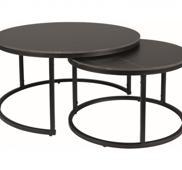 ŁAWA FERRANTE D CZARNY MAT FI80 FI60/ CZARNY MAT ZESTAW