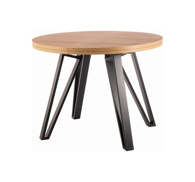 GALAXY TABLE ARTISAN OAK / BLACK FI 100 (100-168) DIOMMI GALAXYDACFI100