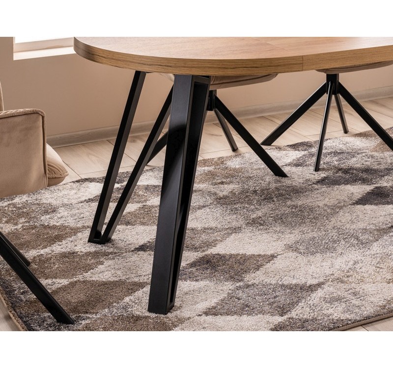 GALAXY TABLE ARTISAN OAK / BLACK FI 100 (100-168) DIOMMI GALAXYDACFI100