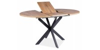STÓŁ GASTON DĄB ARTISAN/CZARNY 100(135)X100