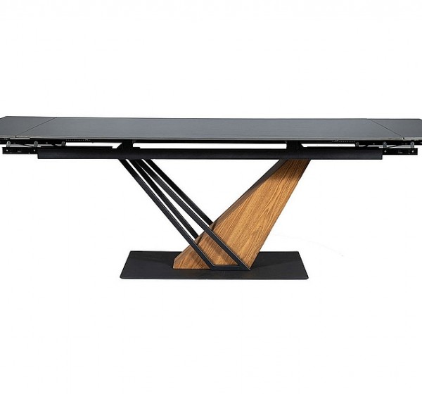 STÓŁ GENESIS CZARNY / CZARNY/JESION 160(220)X90