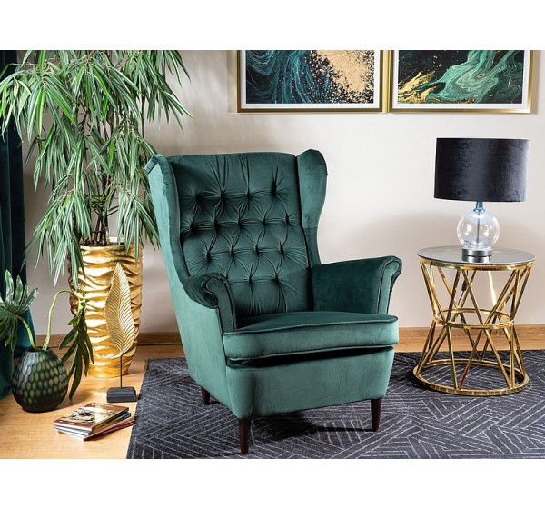 Πολυθρόνα Harry Βελούδινη σε Πετρόλ Χρώμα 90х68х100 DIOMMI HARRYV78W