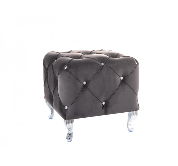 Σκαμπό Σαλονιού με βελούδο Hestia K 50x50x46 DIOMMI HESTIAKV14S