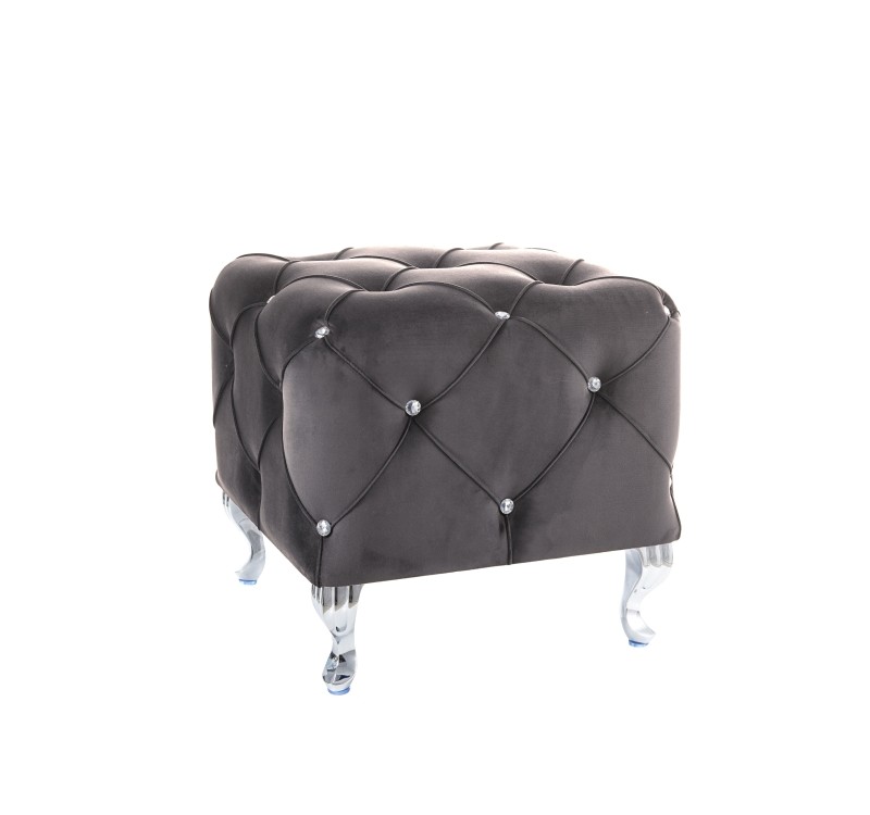 Σκαμπό Σαλονιού με βελούδο Hestia K 50x50x46 DIOMMI HESTIAKV14S