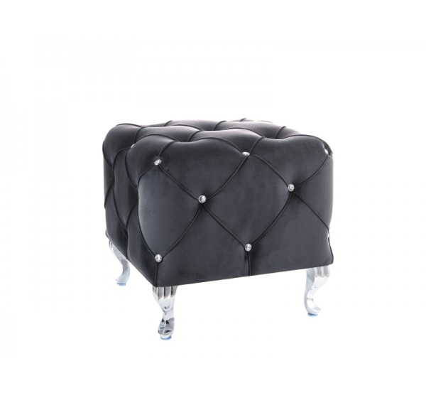Σκαμπό Σαλονιού με βελούδο Hestia K 50x50x46 DIOMMI HESTIAKV19S