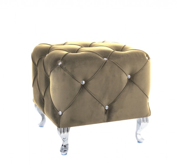 Σκαμπό Σαλονιού με βελούδο Hestia K 50x50x46 DIOMMI HESTIAKV28S