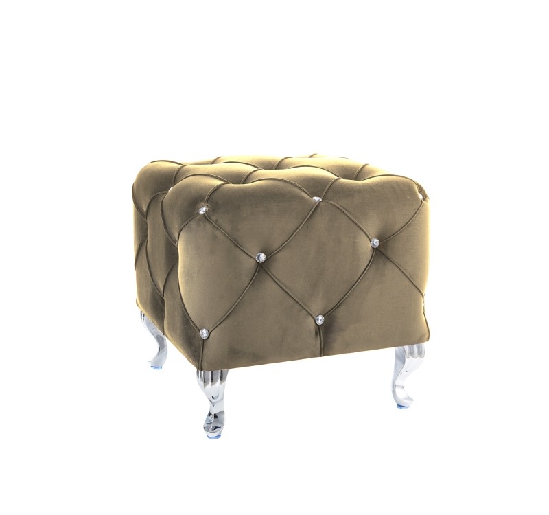 Σκαμπό Σαλονιού με βελούδο Hestia K 50x50x46 DIOMMI HESTIAKV28S