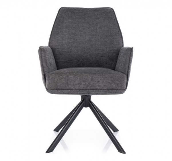 KRZESŁO HUGO BREGO CZARNY STELAŻ / C.SZARY 18