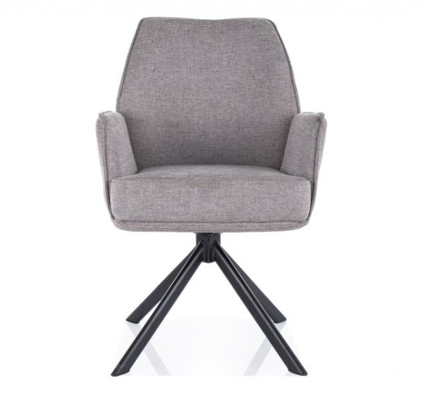 KRZESŁO HUGO BREGO CZARNY STELAŻ / SZARY 07