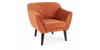 FOTEL KARO 1 VELVET CYNAMON BLUVEL 4215 / WENGE