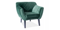 Πολυθρόνα Karo 1 Βελούδινη σε Πράσινο Χρώμα 75х78х76  DIOMMI KARO1V78W