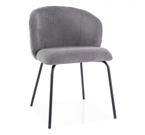 KRZESŁO KEVIN VARDO CZARNY STELAŻ / SZARY 11