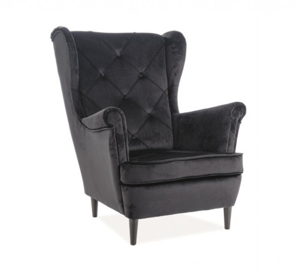 Πολυθρόνα Lady 56х75х101 Μαυρο DIOMMI LADYV19