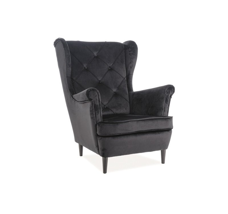 Πολυθρόνα Lady 56х75х101 Μαυρο DIOMMI LADYV19