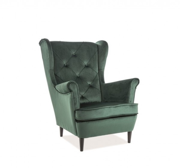 Πολυθρόνα Lady Βελούδινη σε Πράσινο 56х75х101 DIOMMI LADYV78