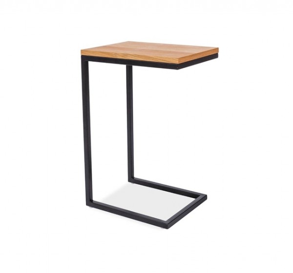 STOLIK LARGO C DĄB/CZARNY 30X40